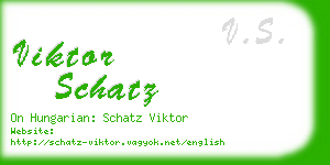 viktor schatz business card